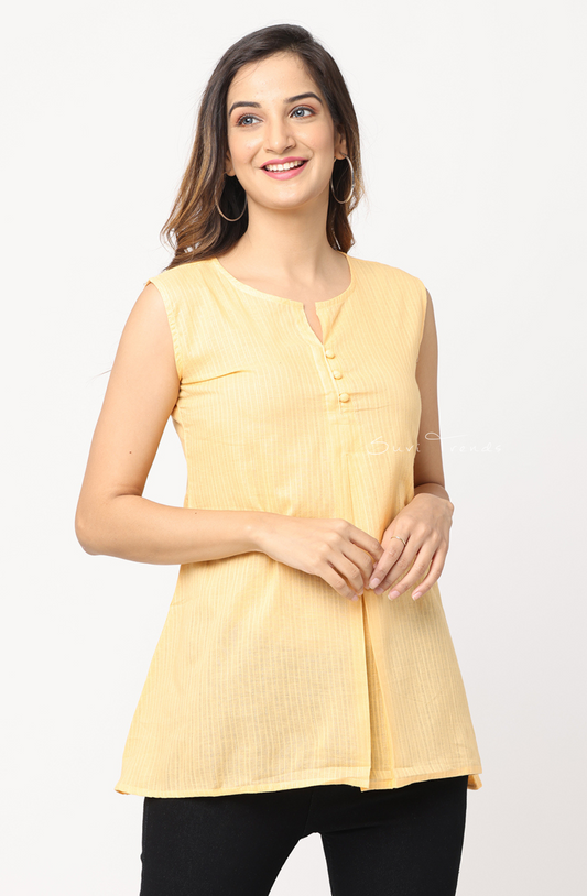 Sandal Linear A-Line Kurti